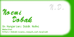 noemi dobak business card