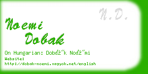 noemi dobak business card